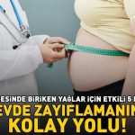EVDE KİLO VERMENİN KOLAY BİR YOLU! Bel bölgesinde biriken yağlara karşı 5 etkili hareket!