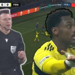 Hollandalı hakem Allard Lindhout, Jhon Duran’ın son anda çekilmesi nedeniyle penaltı vermedi! F.Bahçe isyan etti…